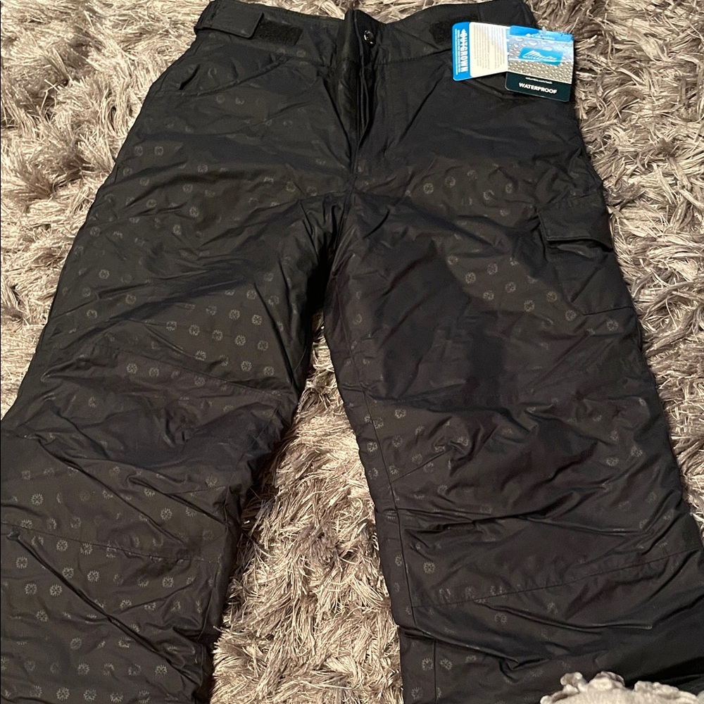 Columbia Black Patterned Snow Pants